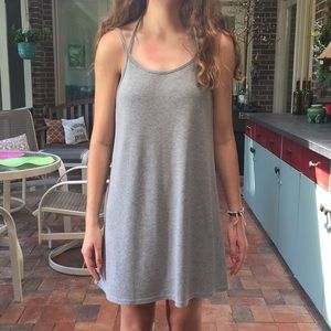 Shop Priceless Grey T-shirt Dress